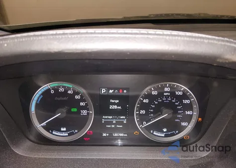 2016 Hyundai Sonata Hybrid Se из США, поврежденный, VIN KMHE24L10GA010796